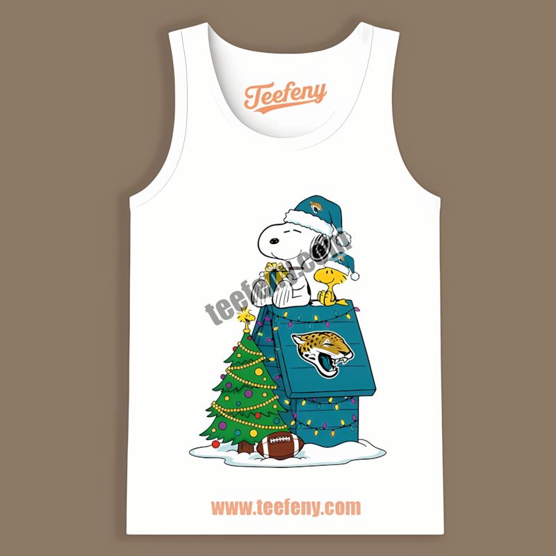 Snoopy Woodstock Christmas Jacksonville Jaguars Vintage Tanktop Snoopy Woodstock Christmas Jacksonville Jaguars Vintage Tanktop