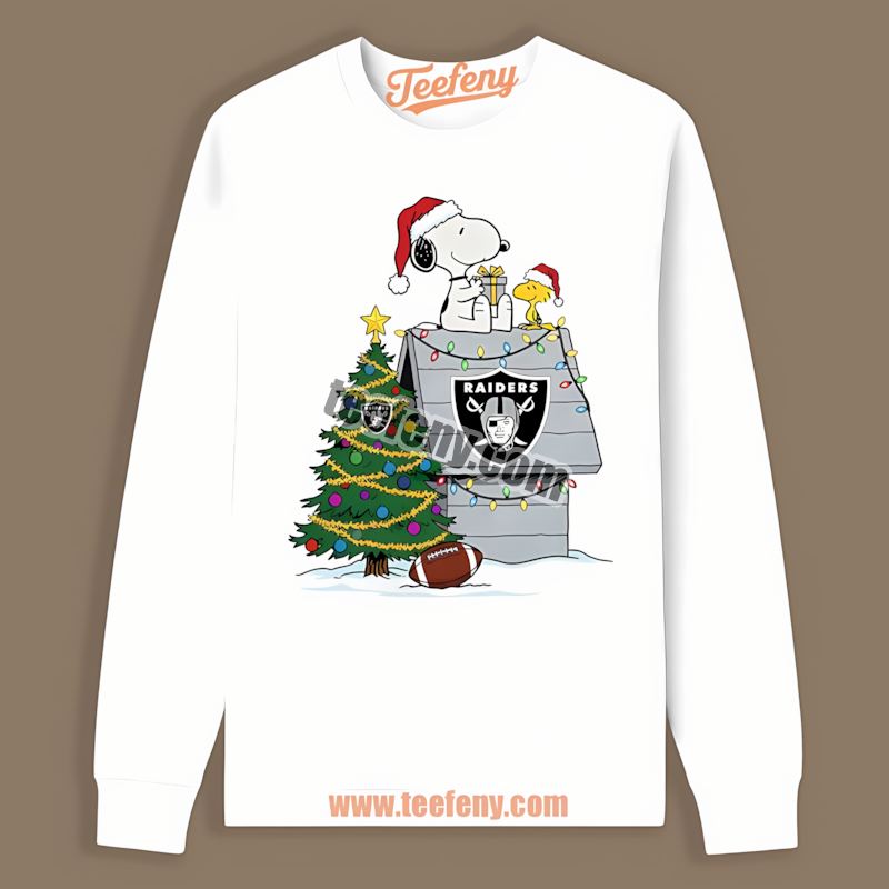 Snoopy Woodstock Christmas Las Vegas Raiders Retro Long Sleeve Snoopy Woodstock Christmas Las Vegas Raiders Retro Long Sleeve