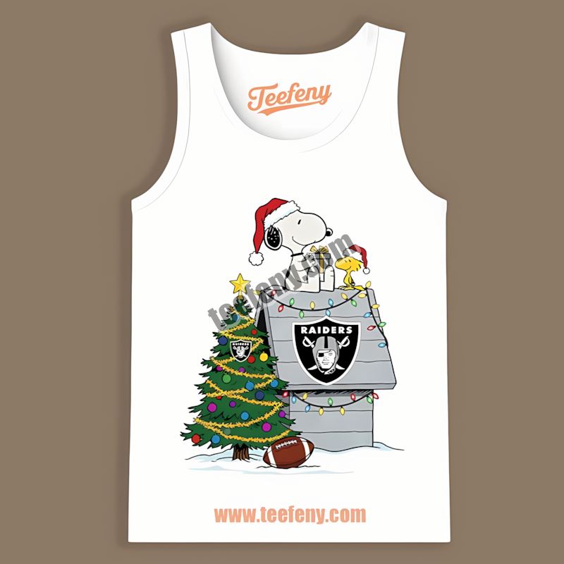 Snoopy Woodstock Christmas Las Vegas Raiders Retro Tanktop Snoopy Woodstock Christmas Las Vegas Raiders Retro Tanktop