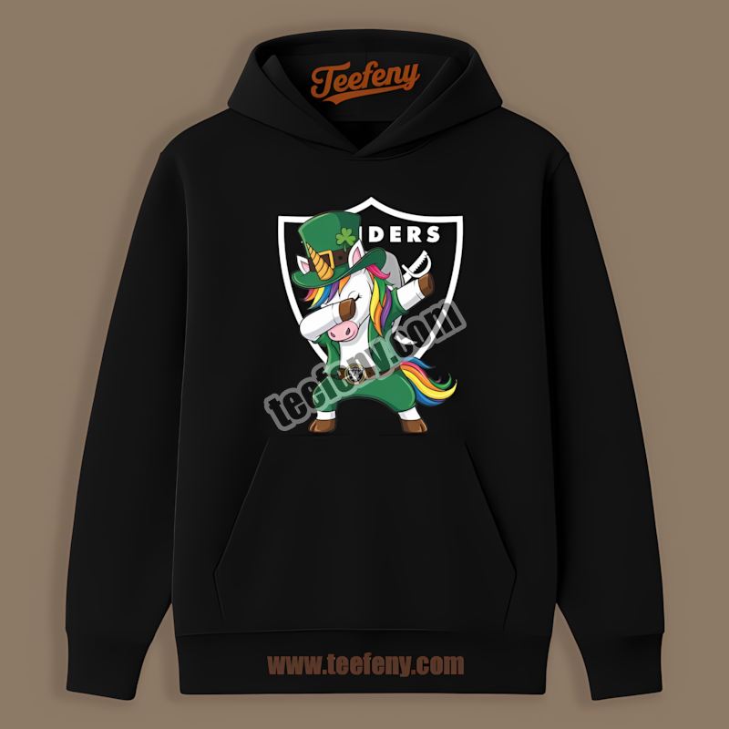St Patricks Day Vs Dabbing Unicorn Las Vegas Raiders Unisex Hoodie St Patricks Day Vs Dabbing Unicorn Las Vegas Raiders Unisex Hoodie