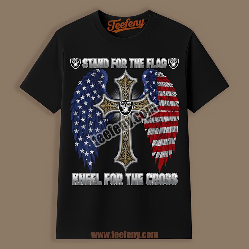 Stand For The Flag Kneel For The Cross Las Vegas Raiders Shirt