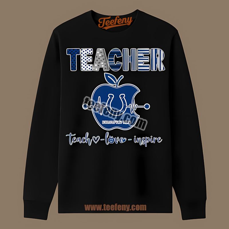 Teacher Apple Inspire Indianapolis Colts Long Sleeve Teacher Apple Inspire Indianapolis Colts Long Sleeve