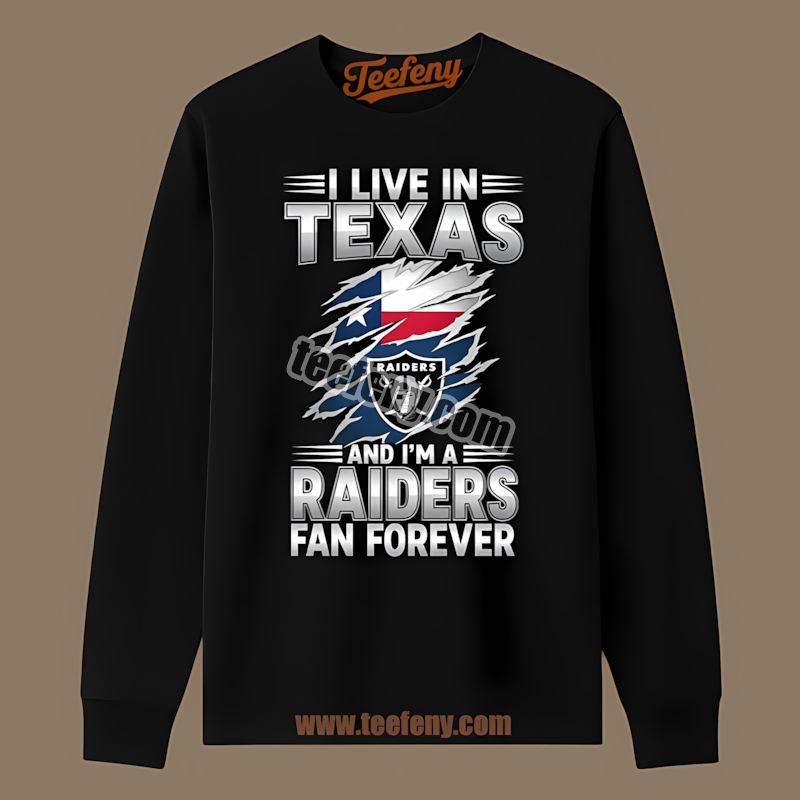 Texas Fan Forever Las Vegas Raiders Graphic Long Sleeve Texas Fan Forever Las Vegas Raiders Graphic Long Sleeve