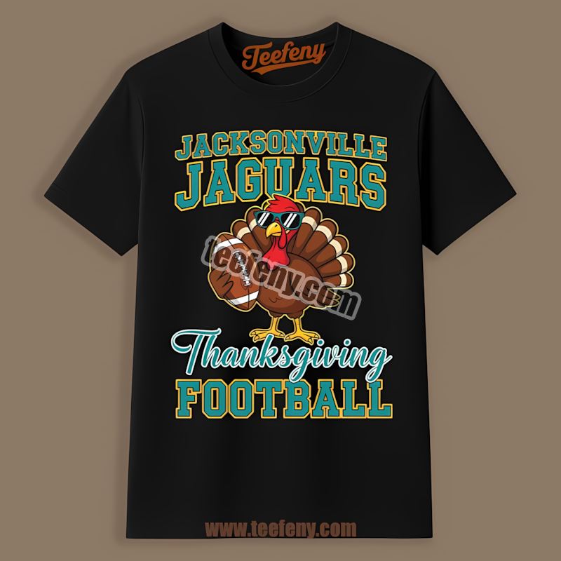 Thanksgiving Football Turkey Jacksonville Jaguars Regular Shirt