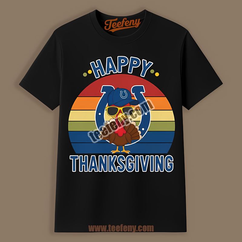 Thanksgiving Turkey Indianapolis Colts Color Shirt