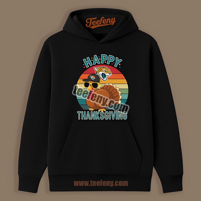 Thanksgiving Turkey Jacksonville Jaguars Color Hoodie Thanksgiving Turkey Jacksonville Jaguars Color Hoodie