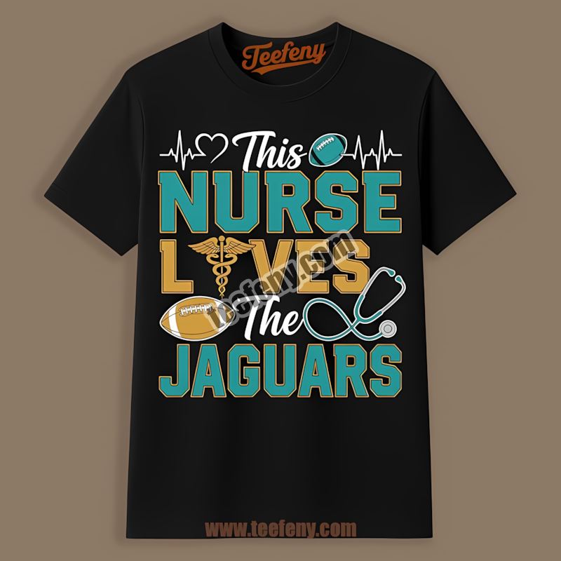 This Nurse Loves The Jacksonville Jaguars Color Shirt