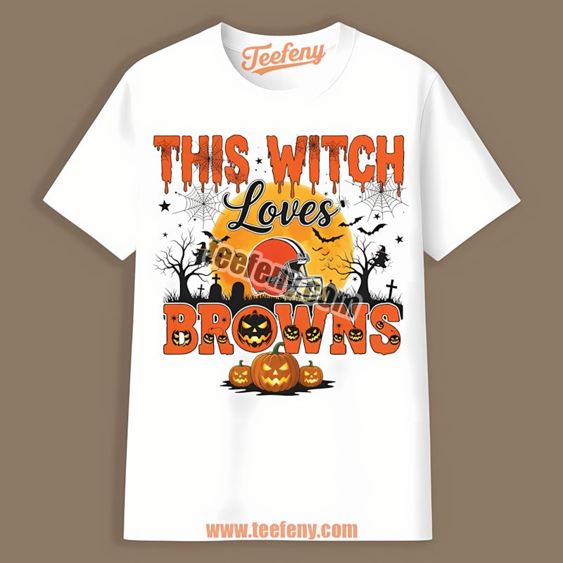 This Witch Loves Cleveland Browns Halloween Shirt