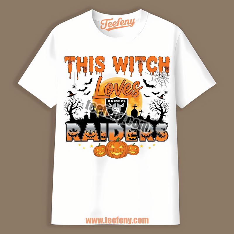 This Witch Loves Halloween Las Vegas Raiders Shirt