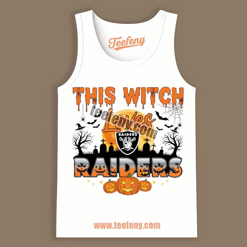 This Witch Loves Halloween Las Vegas Raiders Tanktop This Witch Loves Halloween Las Vegas Raiders Tanktop