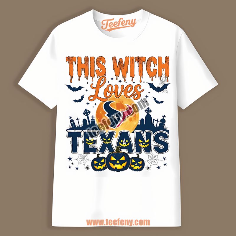 This Witch Loves Houston Texans Halloween Unisex Shirt