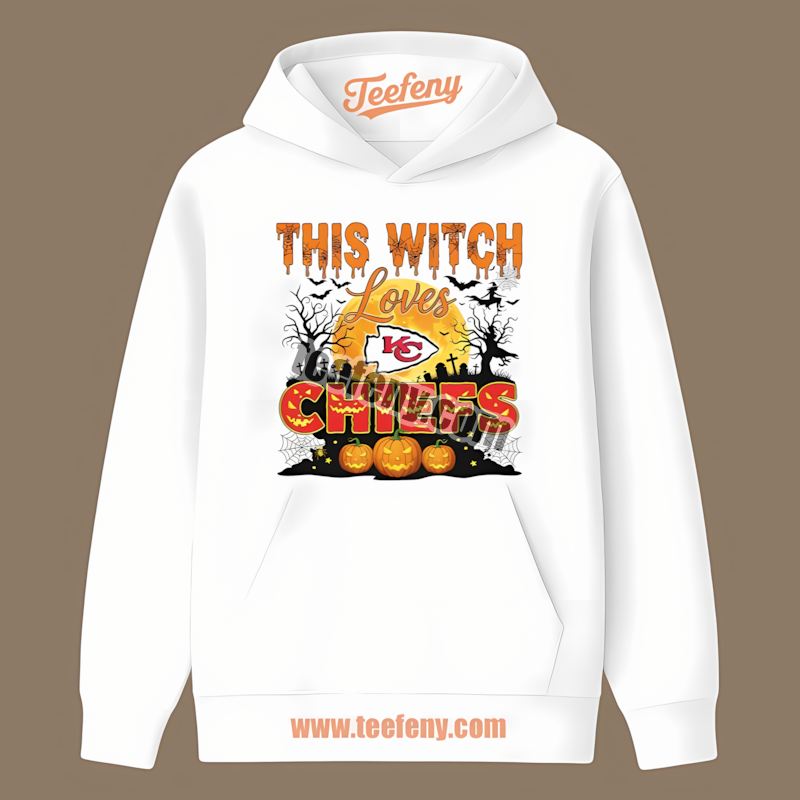 This Witch Loves Kansas City Chiefs Halloween Trendy Hoodie This Witch Loves Kansas City Chiefs Halloween Trendy Hoodie