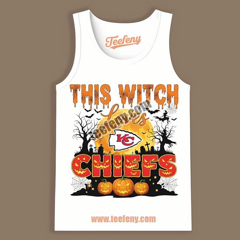 This Witch Loves Kansas City Chiefs Halloween Trendy Tanktop This Witch Loves Kansas City Chiefs Halloween Trendy Tanktop