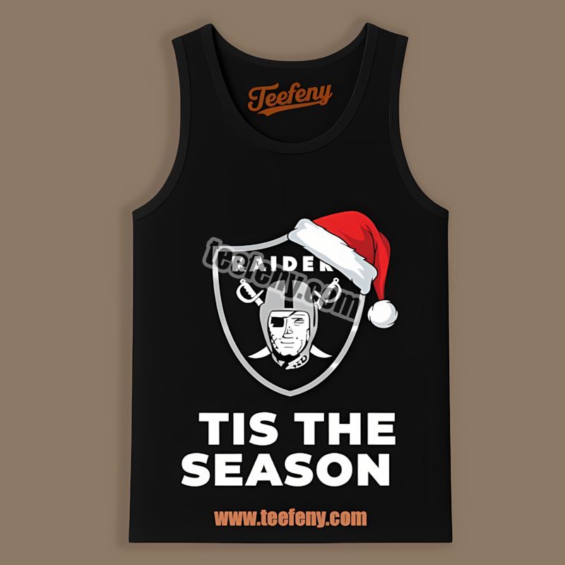Tis The Season Christmas Las Vegas Raiders Graphic Tanktop Tis The Season Christmas Las Vegas Raiders Graphic Tanktop