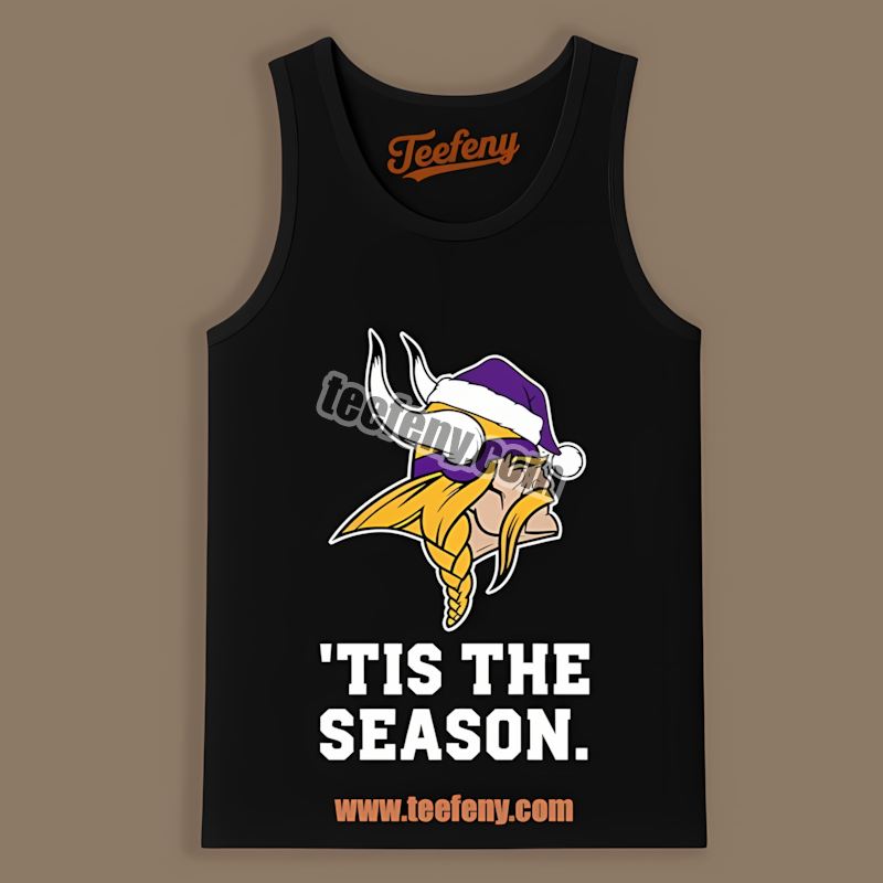 Tis The Season Minnesota Vikings Christmas Graphic Tanktop Tis The Season Minnesota Vikings Christmas Graphic Tanktop