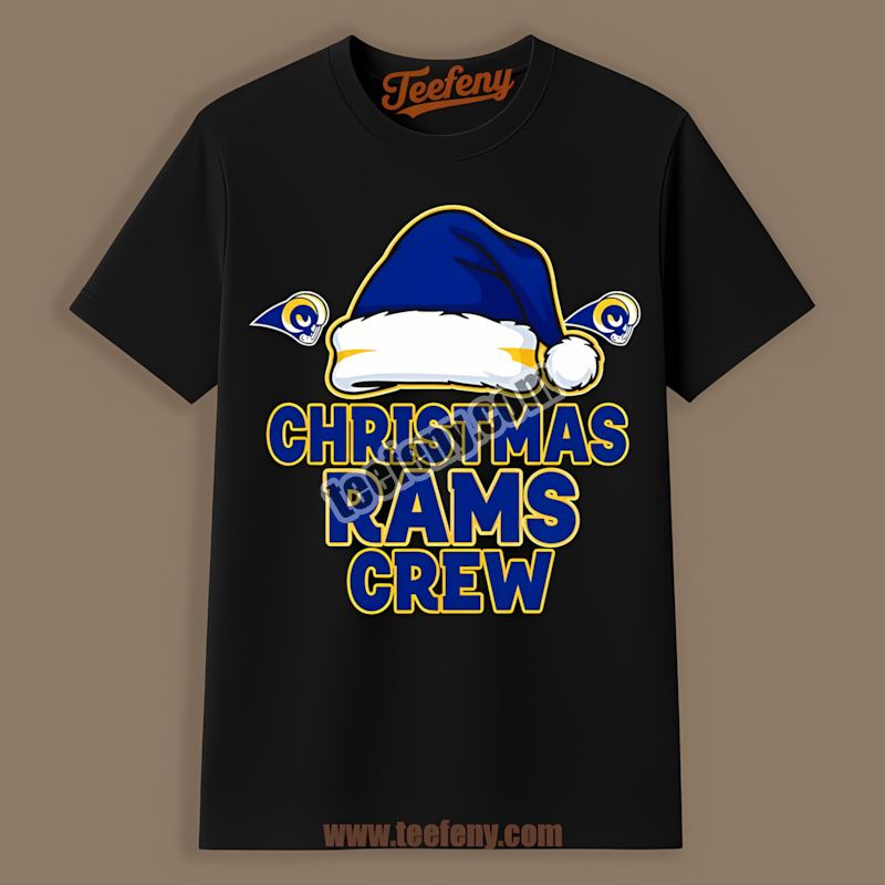 Unisex Los Angeles Rams Christmas Crew Graphic Shirt