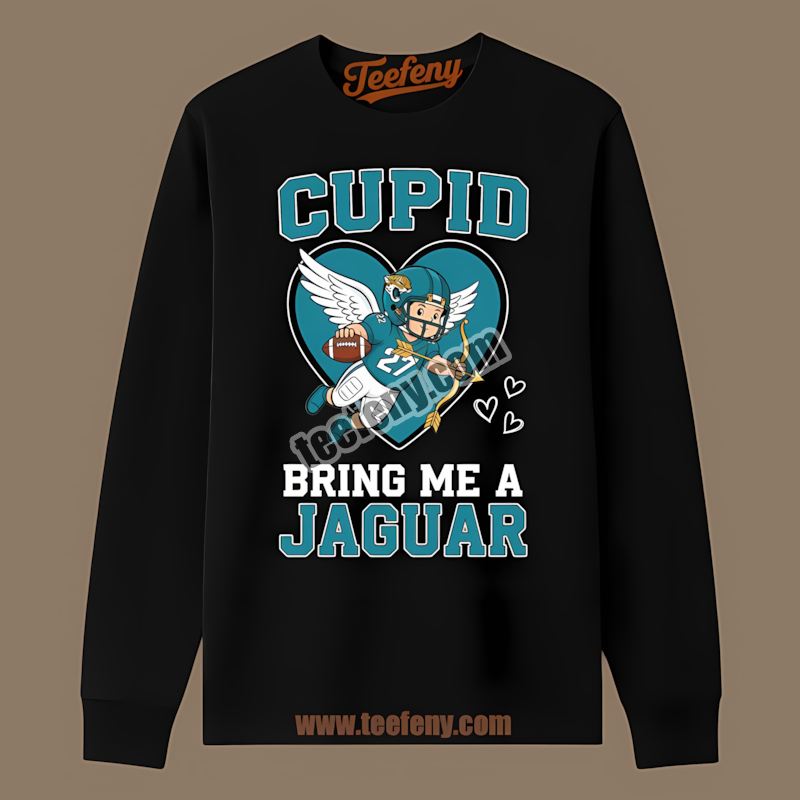 Valentines Cupid Bring Me A Cardinal Jacksonville Jaguars Unisex Long Sleeve Valentines Cupid Bring Me A Cardinal Jacksonville Jaguars Unisex Long Sleeve