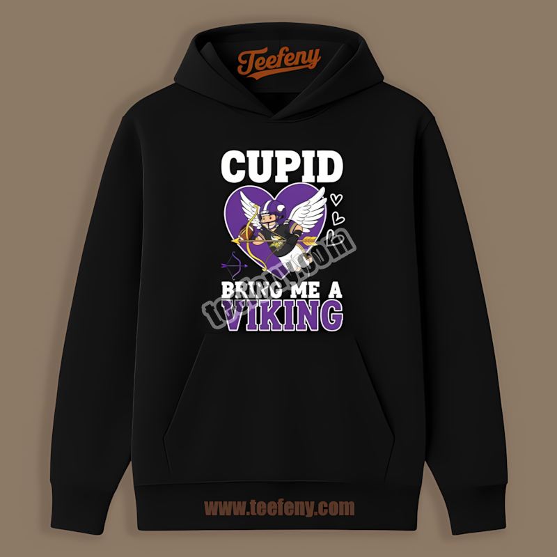 Valentines Cupid Bring Me Minnesota Vikings Cardinal Adults Hoodie Valentines Cupid Bring Me Minnesota Vikings Cardinal Adults Hoodie