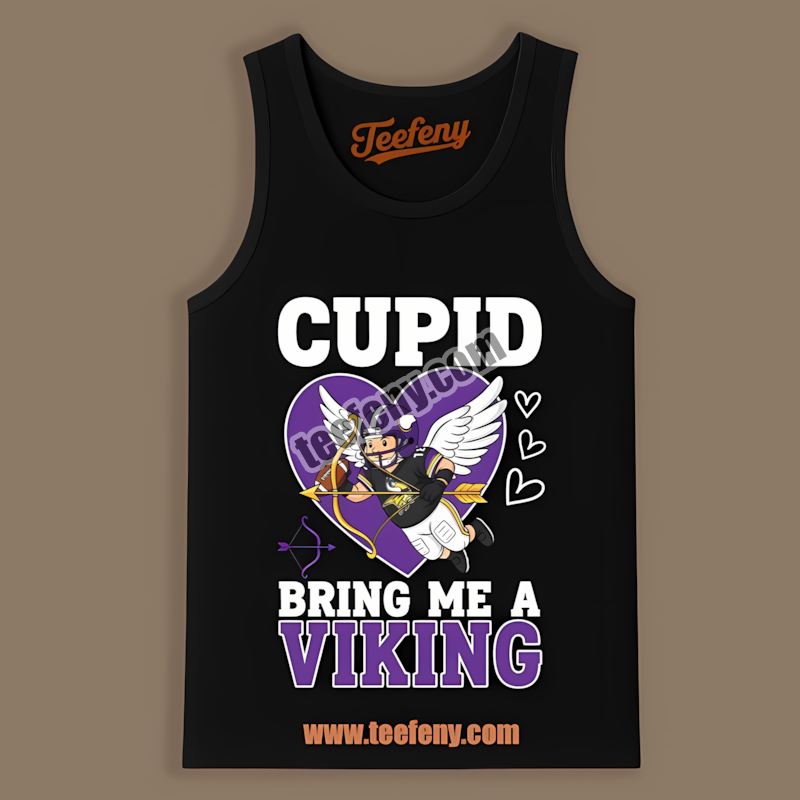 Valentines Cupid Bring Me Minnesota Vikings Cardinal Adults Tanktop Valentines Cupid Bring Me Minnesota Vikings Cardinal Adults Tanktop