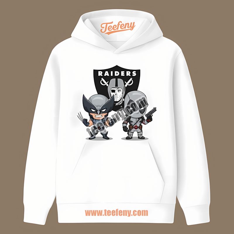 Wolverine Deadpool Superhero Las Vegas Raiders Graphic Hoodie Wolverine Deadpool Superhero Las Vegas Raiders Graphic Hoodie