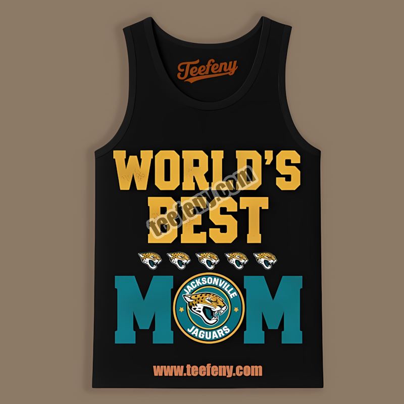 Worlds Best Mom Jacksonville Jaguars Trendy Tanktop Worlds Best Mom Jacksonville Jaguars Trendy Tanktop