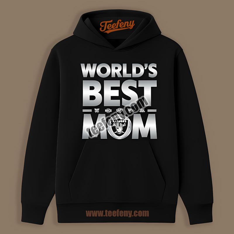 Worlds Best Mom Las Vegas Raiders Trendy Hoodie Worlds Best Mom Las Vegas Raiders Trendy Hoodie