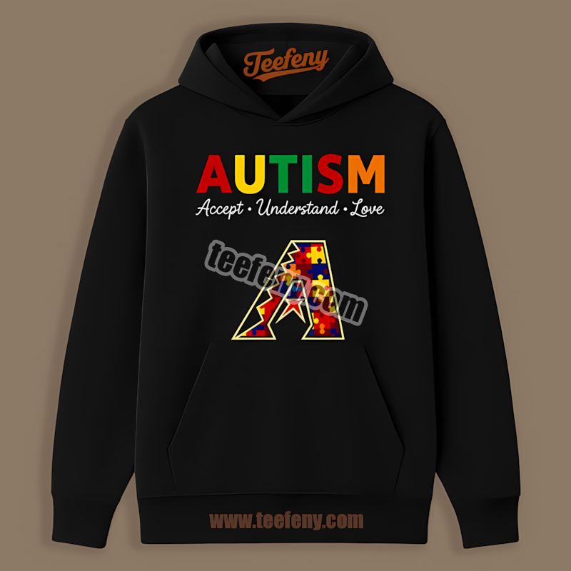 Arizona Diamondbacks Autism Awareness Accept Understand Love Hoodie Arizona Diamondbacks Autism Awareness Accept Understand Love Hoodie