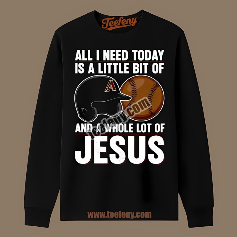Arizona Diamondbacks Baseball And Jesus Color Long Sleeve Arizona Diamondbacks Baseball And Jesus Color Long Sleeve