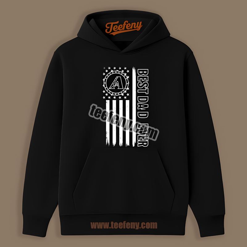 Arizona Diamondbacks Best Dad Ever American Flag Graphic Hoodie Arizona Diamondbacks Best Dad Ever American Flag Graphic Hoodie