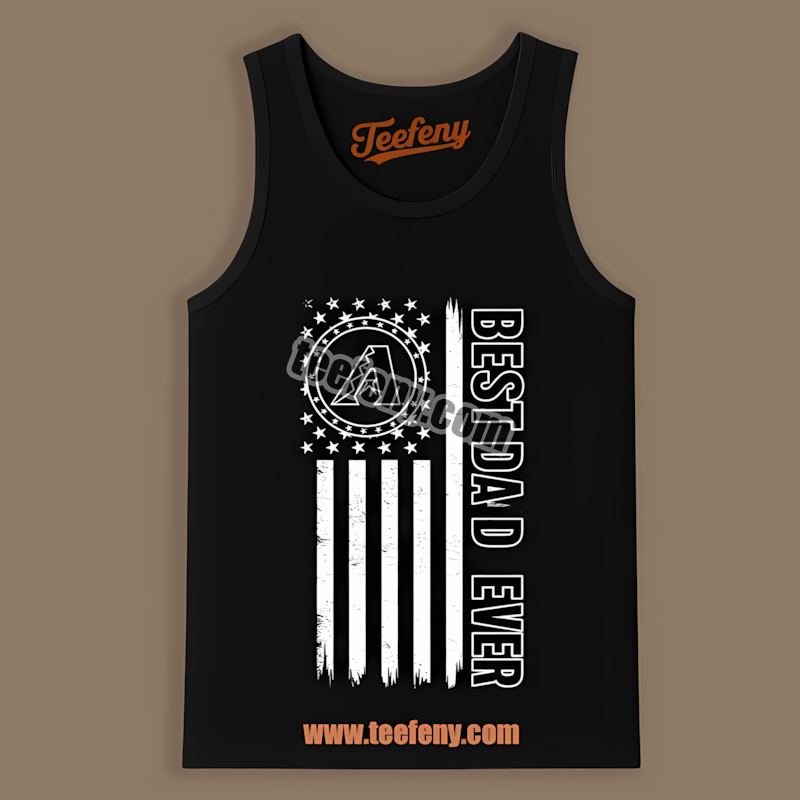 Arizona Diamondbacks Best Dad Ever American Flag Graphic Tanktop Arizona Diamondbacks Best Dad Ever American Flag Graphic Tanktop