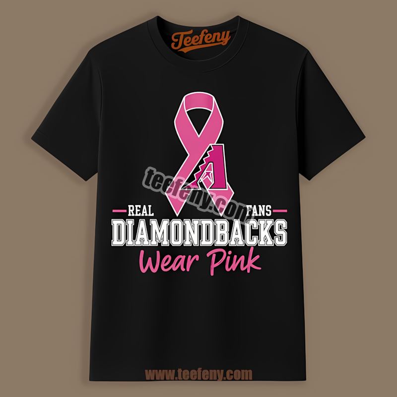Arizona Diamondbacks Breast Cancer Awareness Fans Wear Pink Shirt
