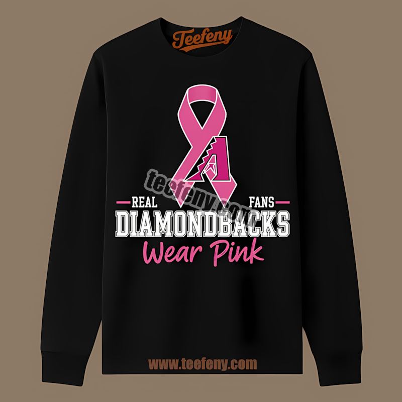 Arizona Diamondbacks Breast Cancer Awareness Fans Wear Pink Long Sleeve Arizona Diamondbacks Breast Cancer Awareness Fans Wear Pink Long Sleeve