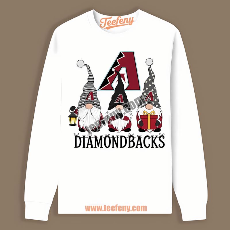 Arizona Diamondbacks Christmas Gnomes Retro Long Sleeve Arizona Diamondbacks Christmas Gnomes Retro Long Sleeve