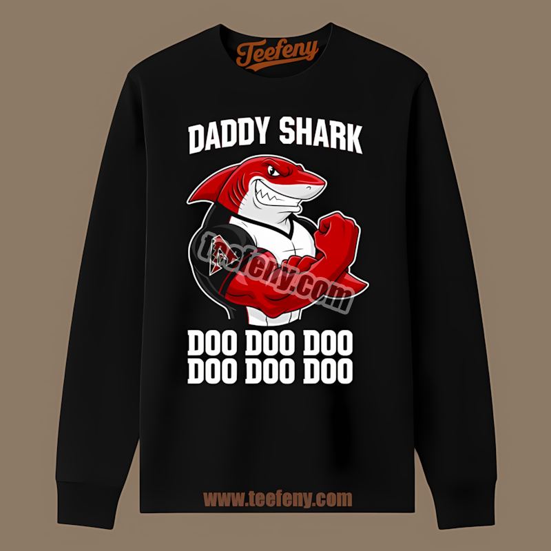 Arizona Diamondbacks Daddy Shark Cotton Long Sleeve Arizona Diamondbacks Daddy Shark Cotton Long Sleeve