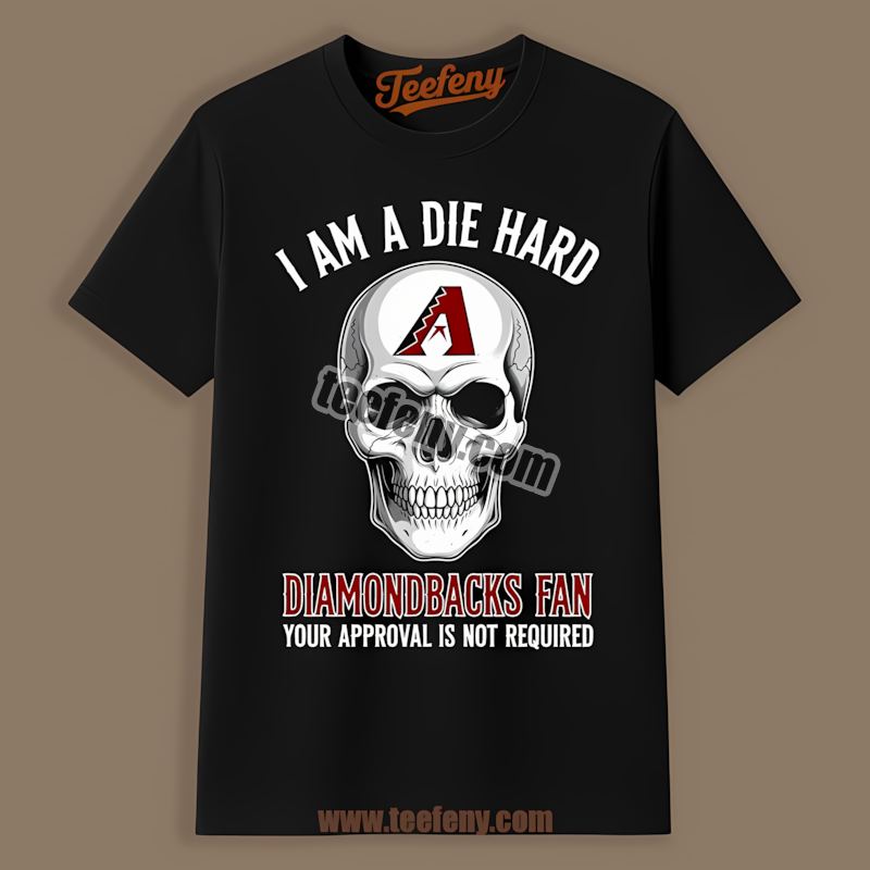Arizona Diamondbacks Die Hard Fan Skull Retro Shirt