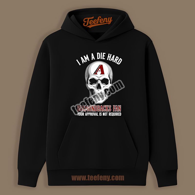 Arizona Diamondbacks Die Hard Fan Skull Retro Hoodie Arizona Diamondbacks Die Hard Fan Skull Retro Hoodie