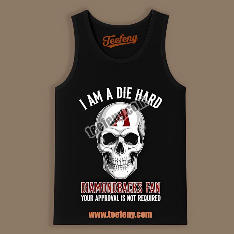 Arizona Diamondbacks Die Hard Fan Skull Retro Tanktop Arizona Diamondbacks Die Hard Fan Skull Retro Tanktop