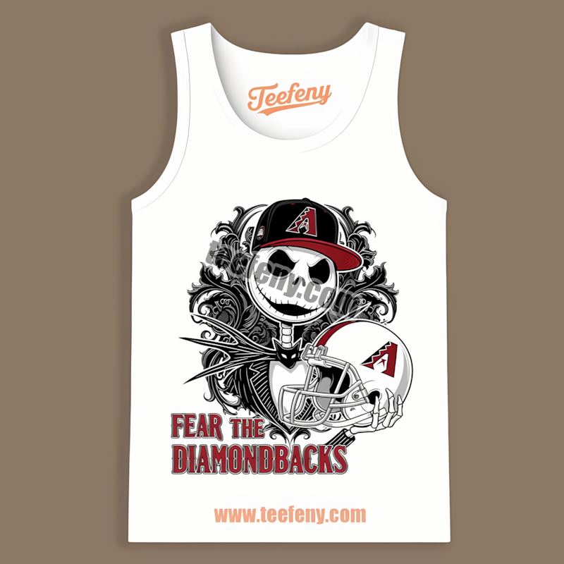 Arizona Diamondbacks Fear The Jack Skellington Sports Tanktop Arizona Diamondbacks Fear The Jack Skellington Sports Tanktop