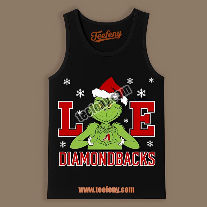 Arizona Diamondbacks Grinch Love Christmas Unisex Tanktop Arizona Diamondbacks Grinch Love Christmas Unisex Tanktop