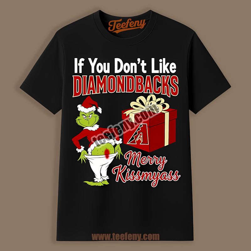 Arizona Diamondbacks Grinch Merry Kissmyass Graphic Shirt