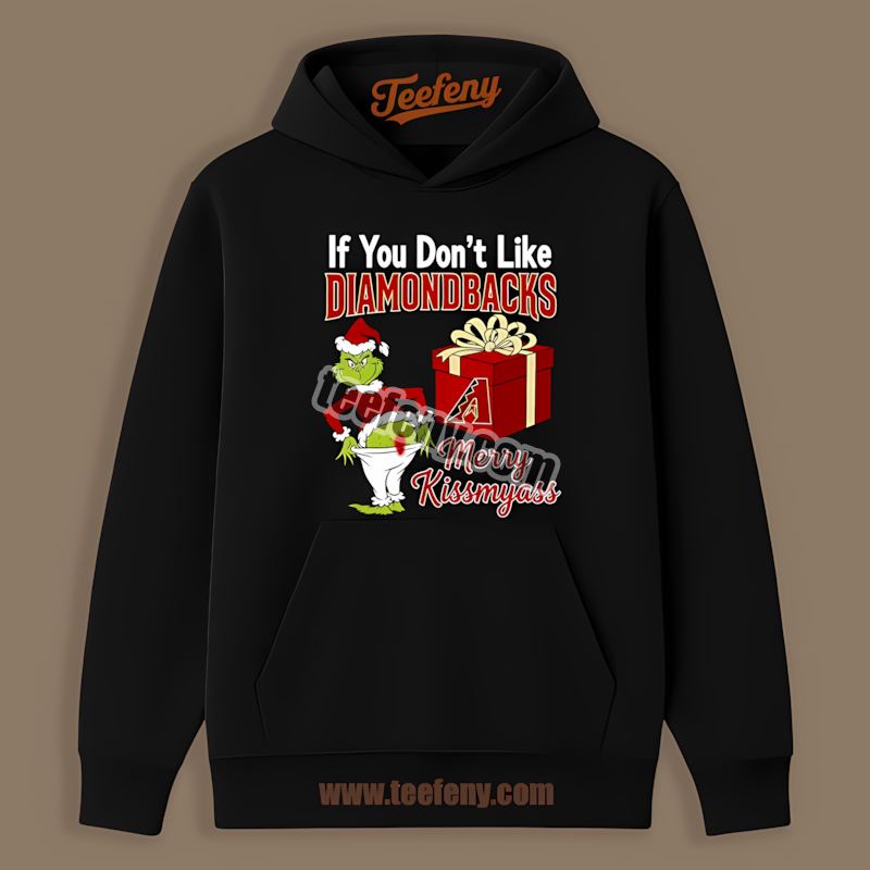 Arizona Diamondbacks Grinch Merry Kissmyass Graphic Hoodie Arizona Diamondbacks Grinch Merry Kissmyass Graphic Hoodie