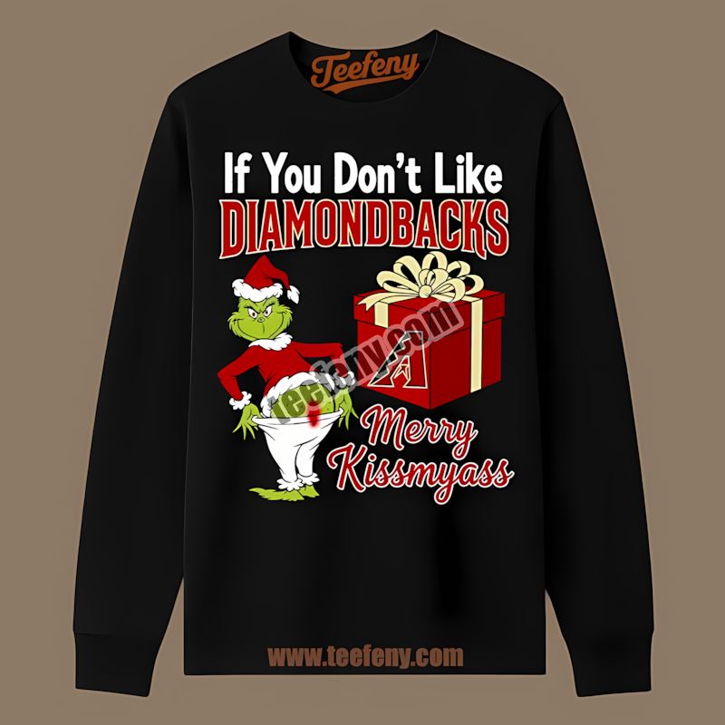 Arizona Diamondbacks Grinch Merry Kissmyass Graphic Long Sleeve Arizona Diamondbacks Grinch Merry Kissmyass Graphic Long Sleeve