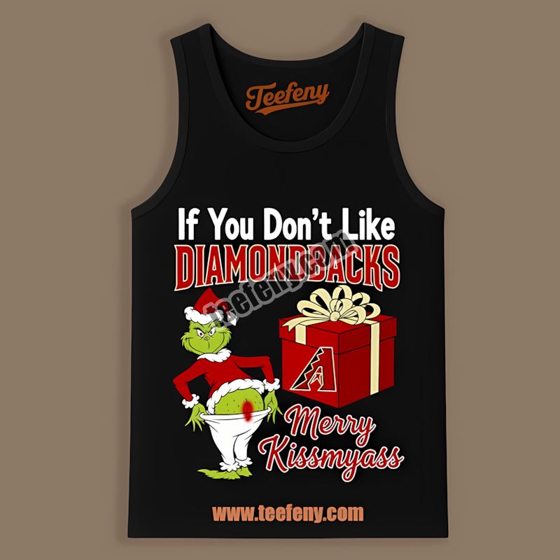 Arizona Diamondbacks Grinch Merry Kissmyass Graphic Tanktop Arizona Diamondbacks Grinch Merry Kissmyass Graphic Tanktop