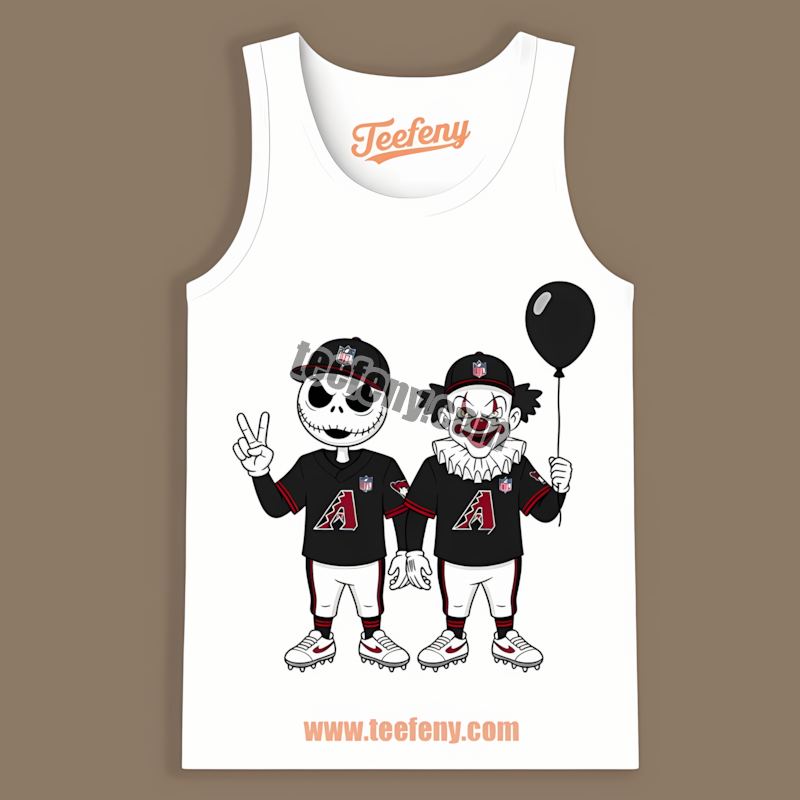 Arizona Diamondbacks Halloween Jack Skellington Pennywise Unisex Tanktop Arizona Diamondbacks Halloween Jack Skellington Pennywise Unisex Tanktop