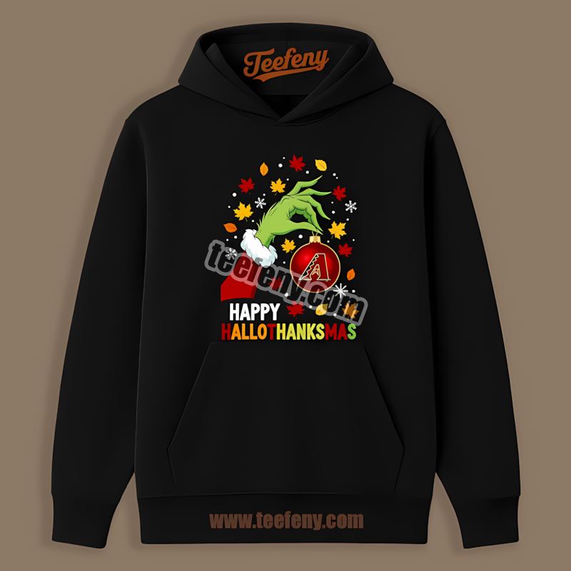 Arizona Diamondbacks Happy Hallothanksmas Adults Hoodie Arizona Diamondbacks Happy Hallothanksmas Adults Hoodie