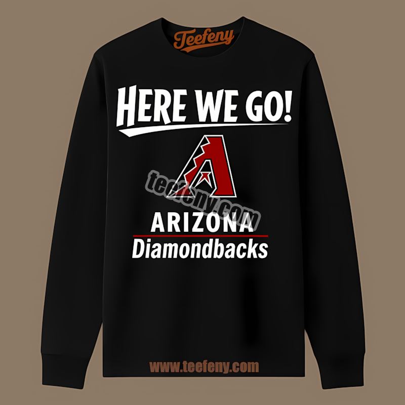 Arizona Diamondbacks Here We Go Logo Classic Long Sleeve Arizona Diamondbacks Here We Go Logo Classic Long Sleeve