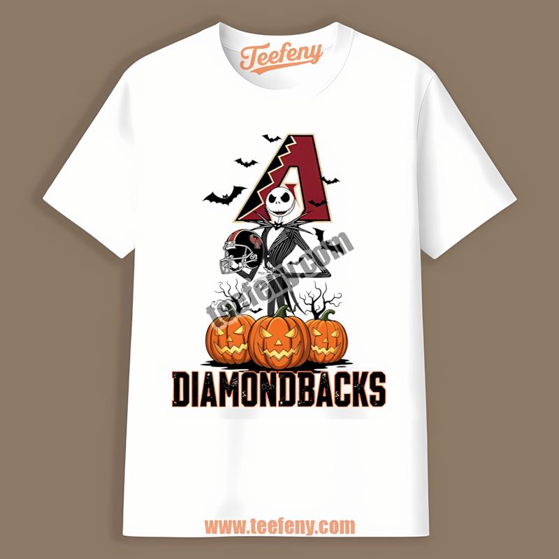Arizona Diamondbacks Jack Skellington Halloween Pumpkin Unisex Shirt