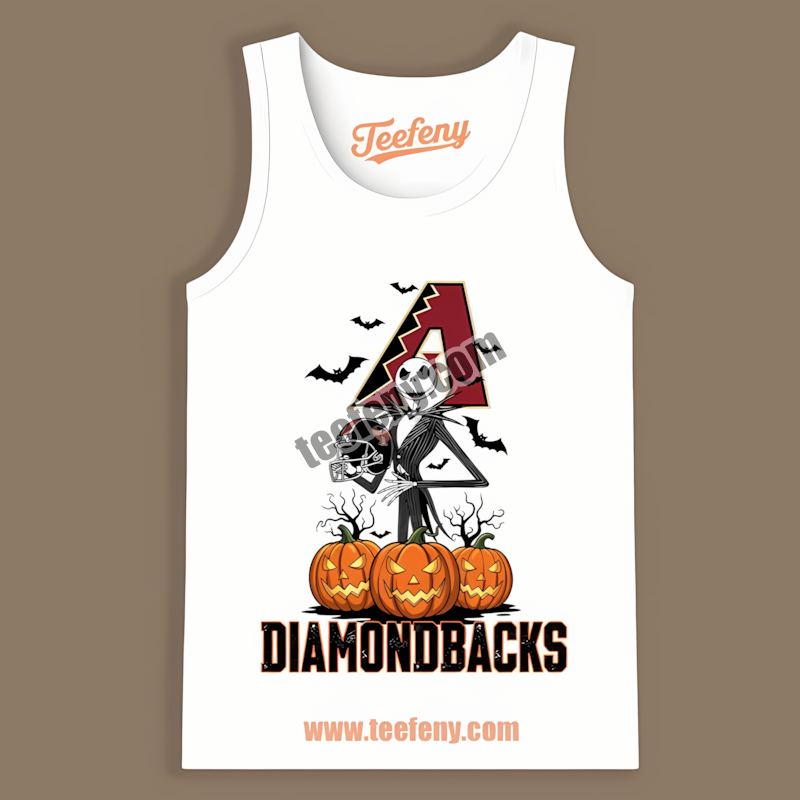 Arizona Diamondbacks Jack Skellington Halloween Pumpkin Unisex Tanktop Arizona Diamondbacks Jack Skellington Halloween Pumpkin Unisex Tanktop