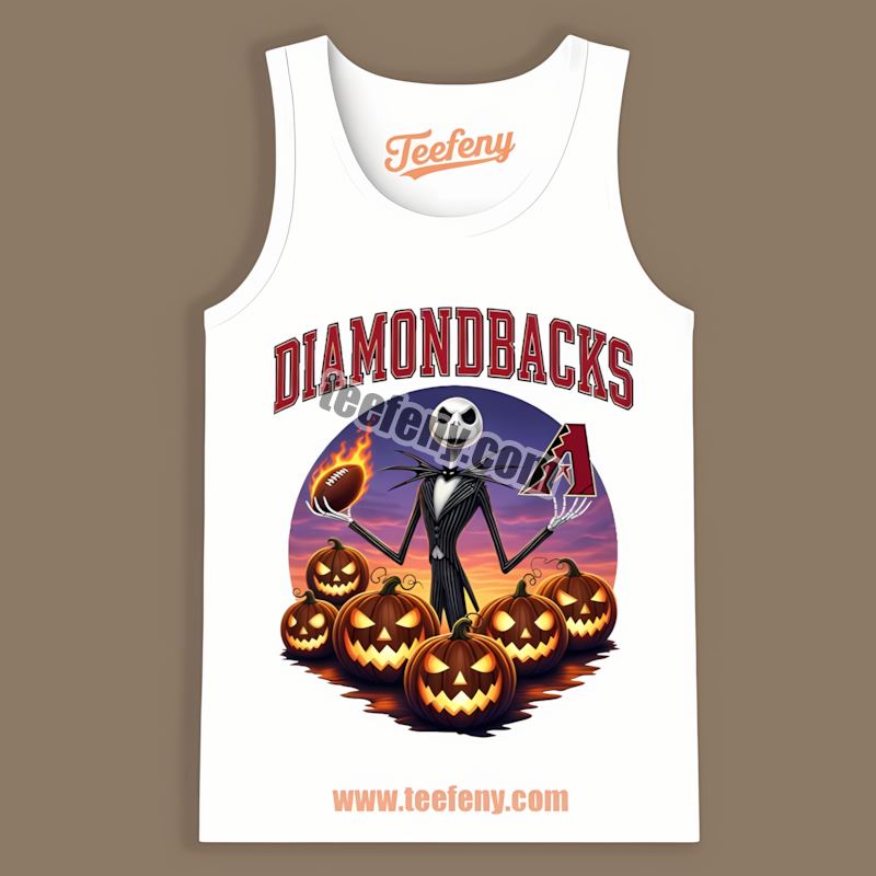 Arizona Diamondbacks Jack Skellington Halloween Unisex Tanktop Arizona Diamondbacks Jack Skellington Halloween Unisex Tanktop