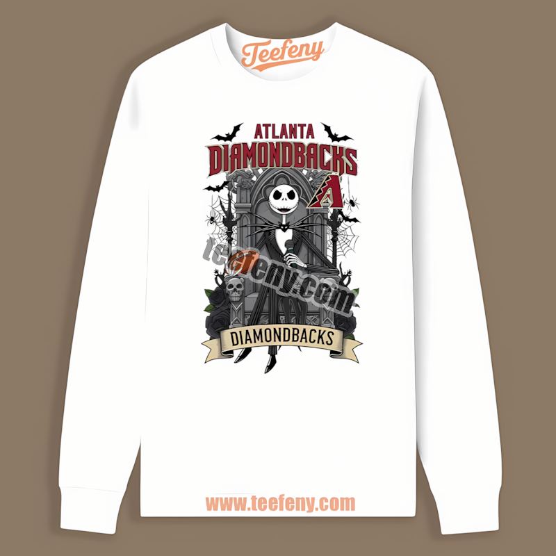 Arizona Diamondbacks Jack Skellington Throne Vintage Long Sleeve Arizona Diamondbacks Jack Skellington Throne Vintage Long Sleeve